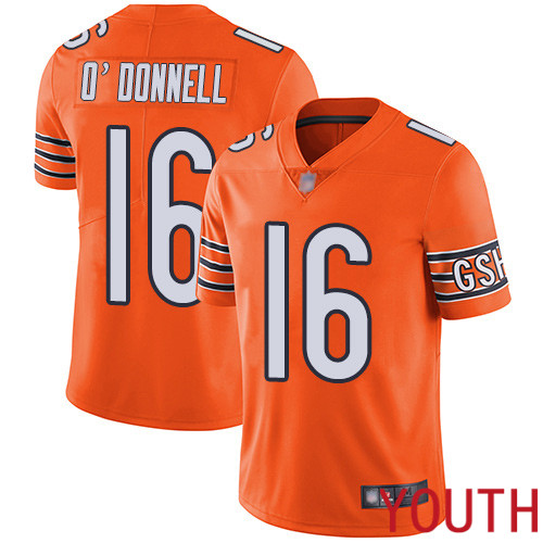 Chicago Bears Limited Orange Youth Pat O Donnell Alternate Jersey NFL Football 16 Vapor Untouchable
